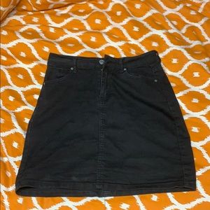 Black Jean Skirt